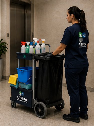 Carro de insumos y equipamiento operativo
